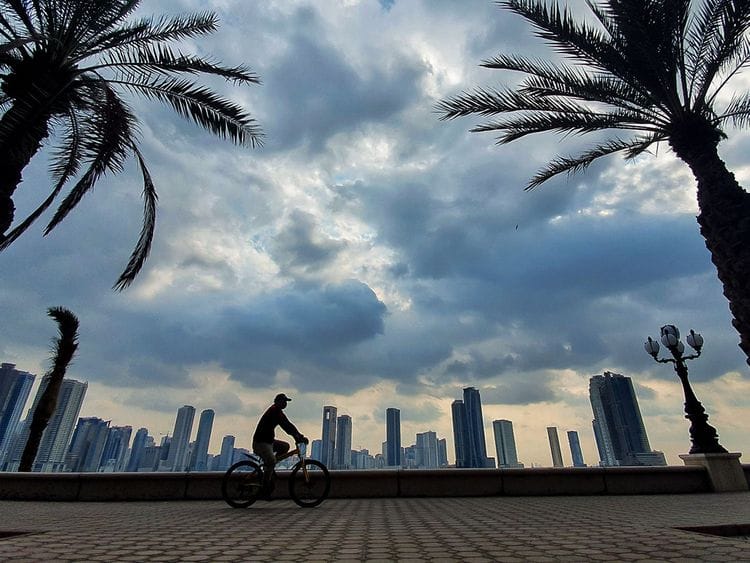 STOCK WEATHER CLOUD DUBAI