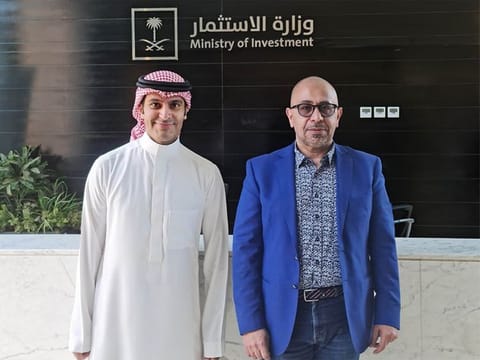   Khalid A. Alsheddi the Executive Director of Investor Advisory & Relations, and Hatem El Safty CEO of Business Link firm