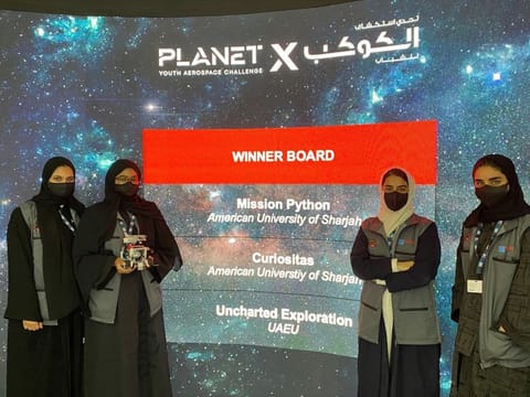 United Arab Emirates University student team accomplished five tasks to explore ‘Planet X’
