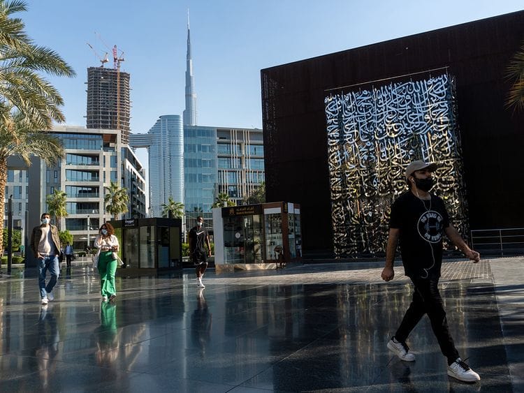 STOCK DUBAI TOURISM ECONOMY CITY WALK