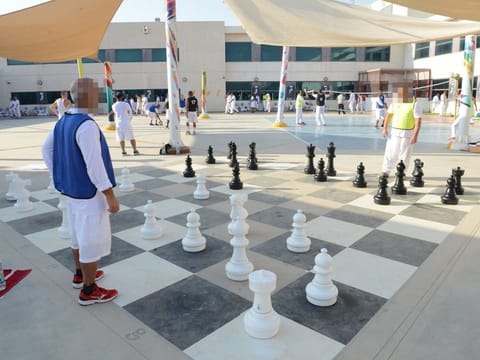 The inmates' training programme conducted by Dubai Police in progress. 