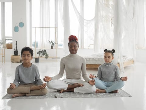 Mindfulness can regulate children's emotions by being more balanced because they are focused on the here and now.
