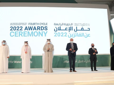 During the announcement of the awards at UAE Pavilion in Expo 2020 Dubai today. 