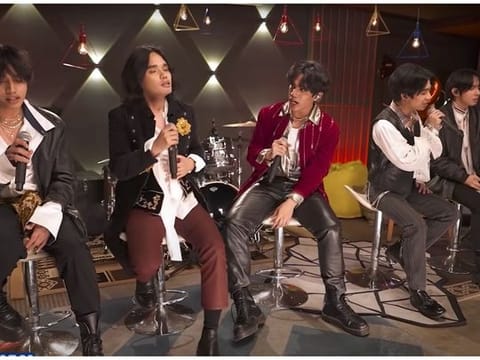 Members of the Filipino pop group SB19.