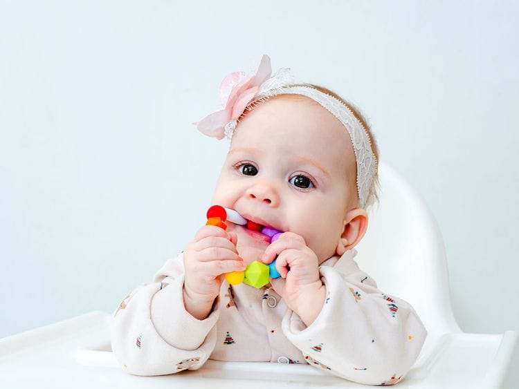 Teething baby
