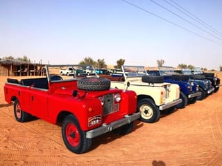 Watch: Cruising around Dubai's desert in a vintage car