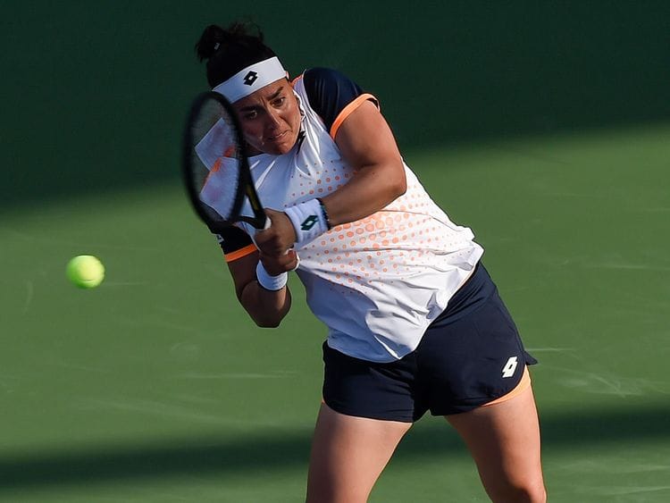 Ons Jabeur progressed at the Dubai Duty Free Tennis championships