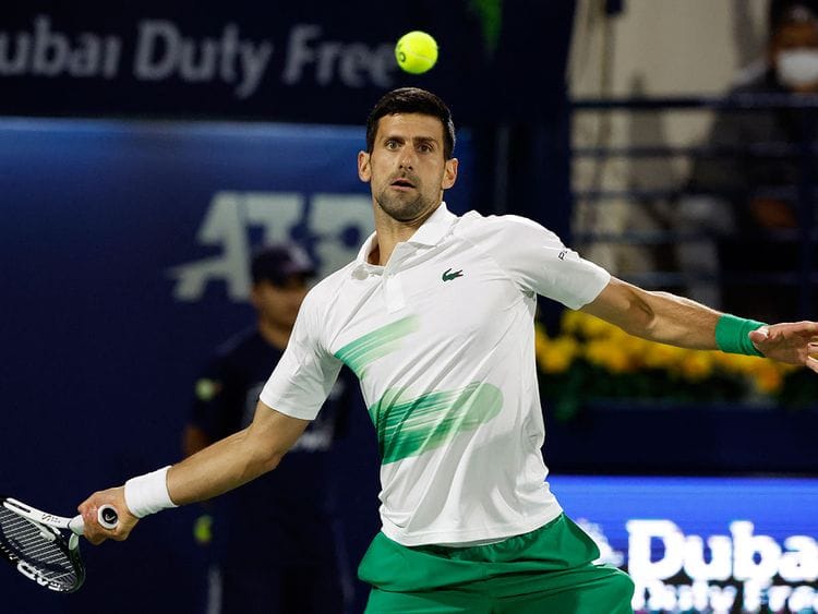 Novak Djokovic was in action in the final match on Centre Court as he took on Italian wildcard Lorenzo Musetti