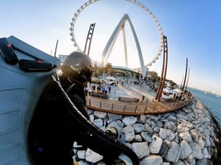 Watch: Real-life ‘Iron Man’ flies over Dubai, hands out tickets for Museum of the Future