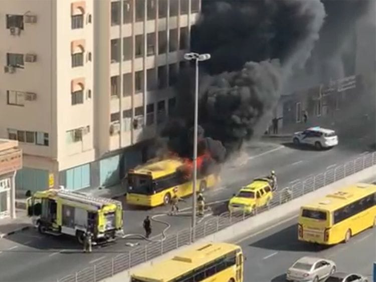 bus fire