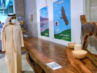 Mohammed bin Rashid visits pavilions of Bolivia, Cuba