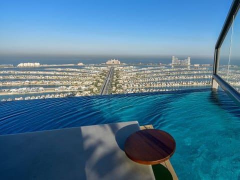 While you could walk around the entire pool from end to end, which we did do while there, the areas are usually kept separated by locked glass partitions to allow for privacy and different view options for visitors