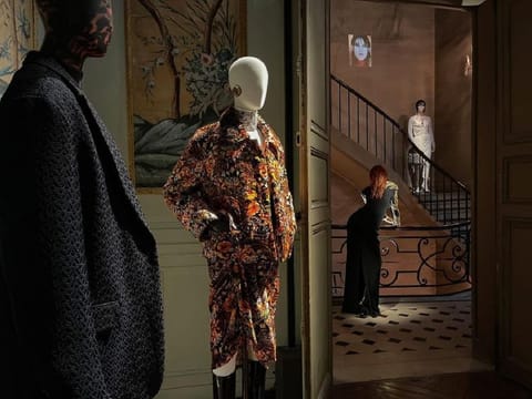 Dries Van Noten also had an installation to celebrate the latest collection