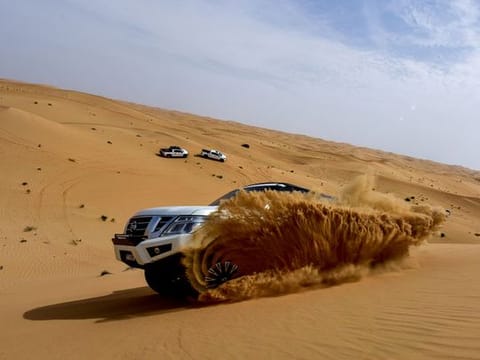 Participants at Gulf News OverNighter Fun Drive 2022 at Tilal Swaihan.