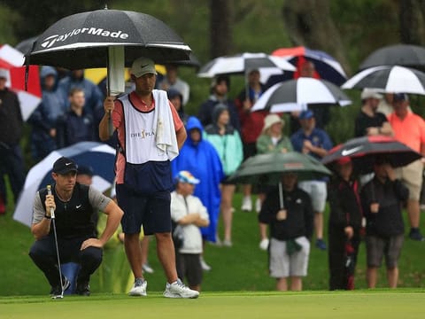 Rory McIlroy, in action during the Players Championship earlier this month, is still in awe of Tiger Woods' will power and perseverence. 