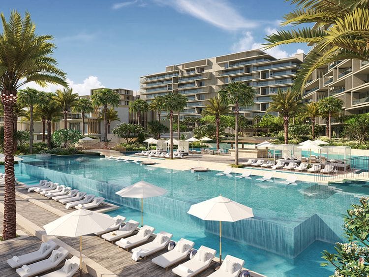 Six Senes Residences The Palm, Dubai - Main Pool Deck 2