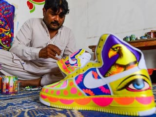 Photos: Pakistani truck artist gives new flair to kicks