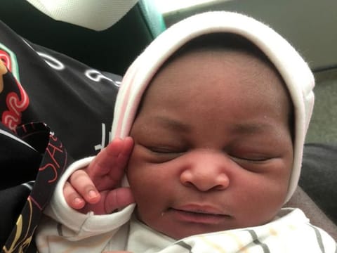 Baby Maya is the couple's second daughter 