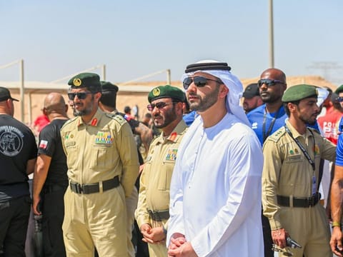 Sheikh Mansoor bin Mohammed bin Rashid Al Maktoum saw the various SWAT teams in action