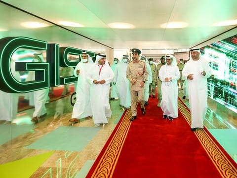 Lieutenant General Abdullah Khalifa Al Merri, Commander-in-Chief of Dubai Police, at the opening of GISEC GLOBAL 2022 in Dubai.