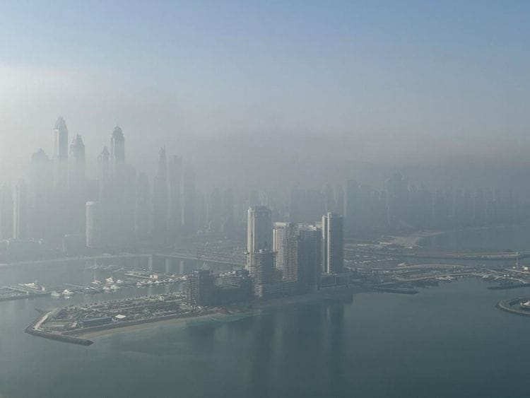 STOCK WEATHER FOG DUBAI