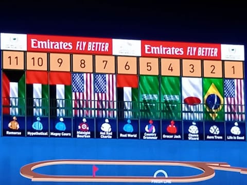 The 2022 Dubai World Cup draw