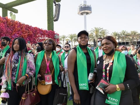 Volunteers Celebration at Jubilee Stage, Expo 2020 Dubai on Sunday.