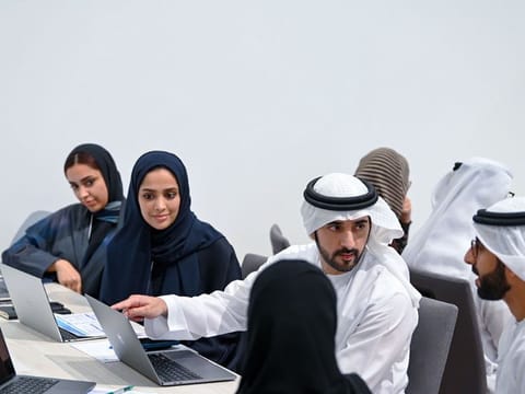 Sheikh Hamdan bin Mohammed bin Rashid Al Maktoum at the summit