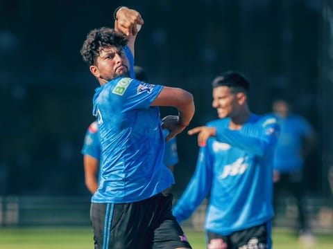 On form... Kuldeep Yadav has made a solid start to the 2022 IPL season.