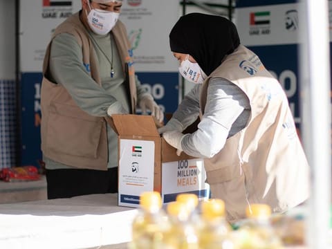 UAE's '1 Billion Meals' initiative aims to secure food aid for vulnerable communities in 50 countries around the world. 