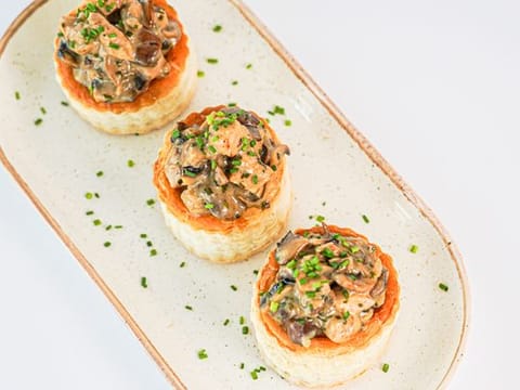 Try this Creamy Chicken Mushroom Vol Au Vent recipe 