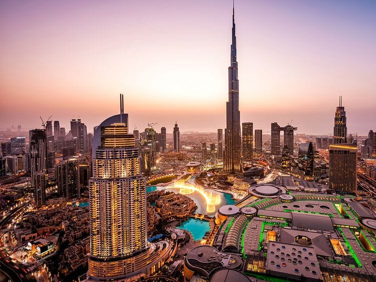 Stock Dubai skyline