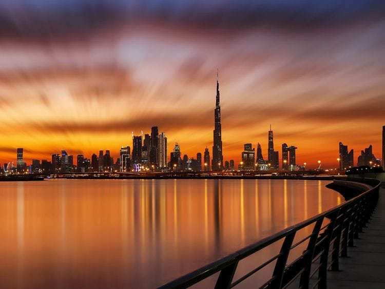 Stock Dubai skyline
