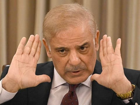 Pakistan Prime Minister Shehbaz Sharif leads the National Security Committee meeting in Islamabad on Wednesday to review escalating India-Pakistan tensions.