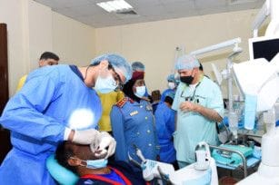 At least 12 inmates at the Sharjah Punitive and Rehabilitation Centre received free dental implants. 