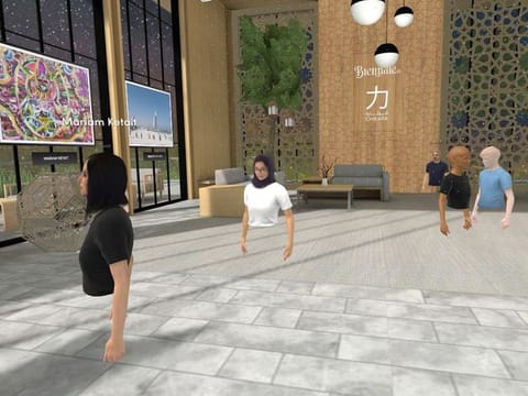 Participants were represented by their avatars in the meta majlis 