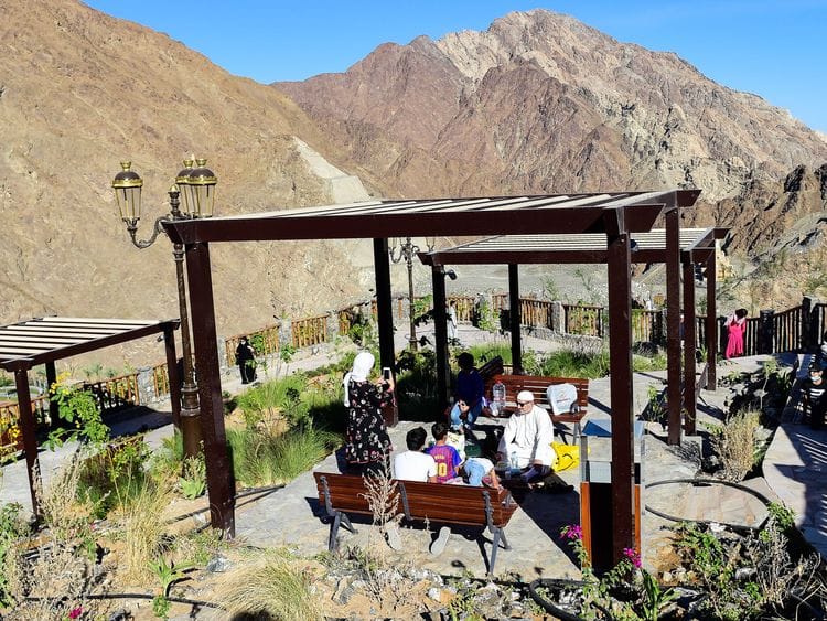 Visitors at Shees Park in Khor Fakkan, Sharjah