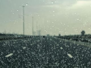 Photos: Rain in Dubai, Sharjah, dusty skies in some parts of the UAE
