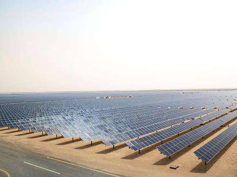 File photo of the MBR Solar Park in Dubai.