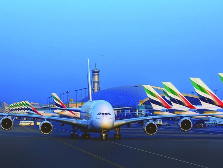 STOCK Dubai airport Emirates airlines