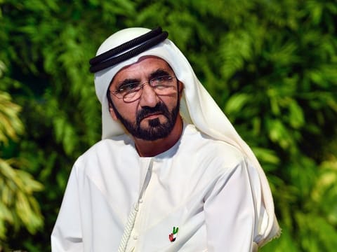 His Highness Sheikh Mohammed bin Rashid Al Maktoum, Vice President, Prime Minister and Ruler of Dubai,