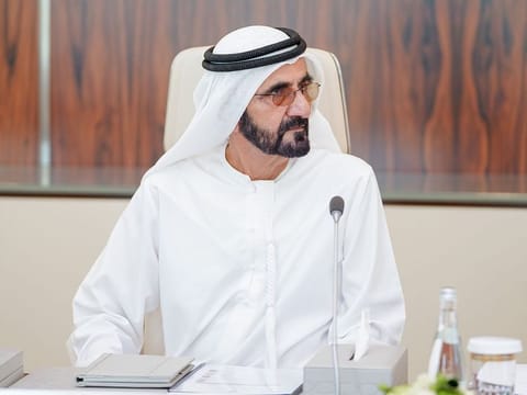 His Highness Sheikh Mohammed bin Rashid Al Maktoum, Vice President, Prime Minister and Ruler of Dubai,