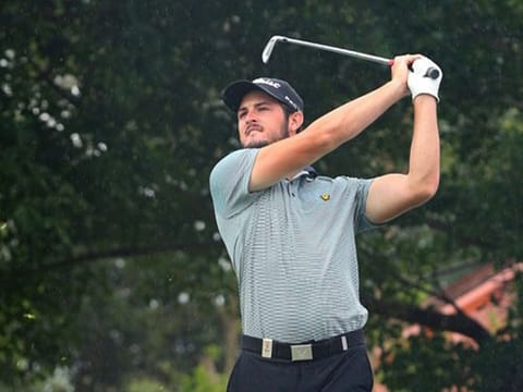 Josh Grenville-Wood, now on the road, hones his skills at the Claude Harmon Academy at The Els Club, Dubai.