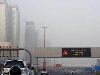 Pictures: Sandstorm causes poor visibility in Dubai