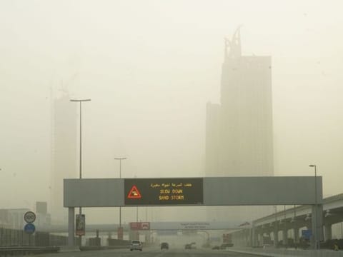 Sandstorm in the UAE