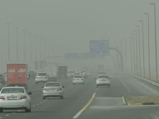 Photos: Sandstorm causes poor visibility across UAE