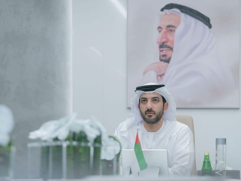 Sheikh Sultan bin Ahmed bin Sultan Al Qasimi reviews the preparations for the 22nd edition of Sir Bu Nair Festival.