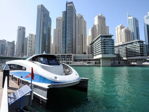  A water ferry at Dubai Marina.