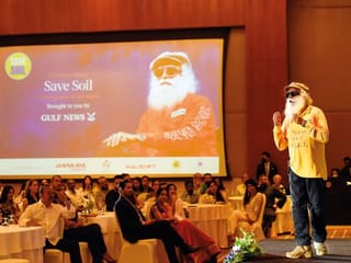 UAE: Sadhguru addresses soil degradation issues in Dubai at Gulf News event
