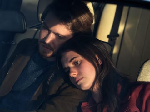Joe Alwyn and Alison Oliver appear as Nick and Frances in Hulu's adaptation of “Conversations With Friends.” 